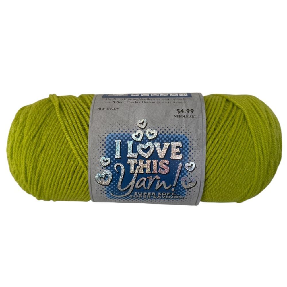 Hobby Lobby I Love This Yarn Keylime 357 Acrylic 7oz 355 Yards